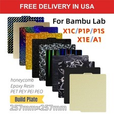 PEI Textured Build Plate 257x257 Spring Steel for Bambu Lab A1 P1S X1C picture