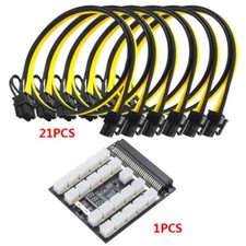 1 Pcs 21x 6Pin Power Module Breakout Board with 21Pcs 20CM 6pin to 6+2PIN Cables picture
