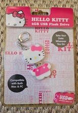 Hello Kitty Sanrio 2GB USB Flash Drive Cute - Key Chain NWT - Original Packaging picture