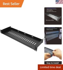 1U Disassembled Vented Rack Shelf Universal Rack Tray No Lip picture