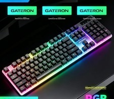 RGB Backlit Mechanical Waterproof Gaming USB Wired Keyboard - Full-Size picture