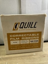 Quill Lot Of 6 Size 5 1/8” X 510” Color black Film Ribbons Open Box Mew picture
