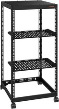 Open Frame Network Rack 10U 15U 20U for IT AV Gear Floor Standing Wall Mount picture