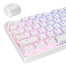 117 Keys White Pudding PBT Keycaps XDA Profile Custom 75 Percent MX Switch picture