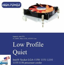 Mining PC Server Low Profile CPU Cooler for Intel Socket LGA 1155 1156 1151 1150 picture