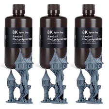 Elegoo Upgraded 8K 3D Printer Resin Kit Space Grey XL-3000g picture