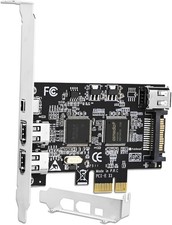 4 Ports PCIE Firewire 400 1394A Expansion Card, Texas Instruments TI TSB43AB2... picture