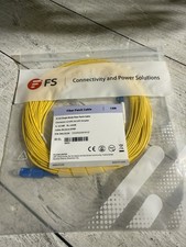 FS Fiber Patch Cable 15M LC/UPC-SC/UPC Simplex Single Mode 9/125 New picture