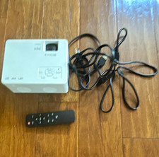 PURSHE HI-01 LCD LED Mini Projector White 1080p HDMI VGA w/ Remote 100% works picture
