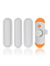 Hard Buttons Set (Power / Volume / Mute) Compatible For iPad Air 1 (White) picture