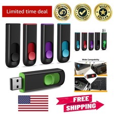 Retractable 8GB USB Memory Stick Set - 5 Colorful Thumb Drives for Data Storage picture