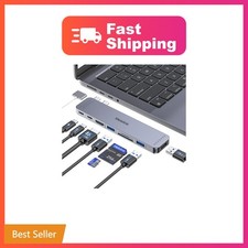 USB C Hub Adapter for MacBook Pro/Air M5 M4 M3 M2 M1 2026-2018 13