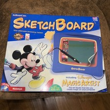 Rare Disney KidBoard Sketch Tablet Magic Artist Windows 95/98 Unused Complete picture