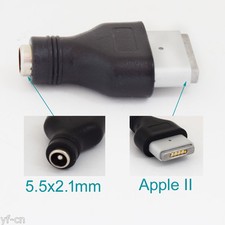 10pcs DC Power Charger Adapter For Apple Macbook Male To 5.5x2.1mm Female Socket picture