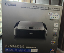 Canon PIXMA MG6821 Black/Silver Wireless All-In-One Inkjet Printer- New in Box picture