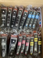 EZink CANON Compatible 220 & 221 Black and Color Ink Cartridges-Variety Open Box picture