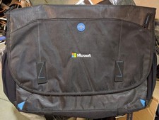 MICROSOFT Logo Zoom Checkpoint Friendly Messenger Bag *BRAND NEW* picture