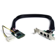 StarTech 3 Port 2b 1a 1394 Mini PCI Express FireWire Card Adapter, TAA picture
