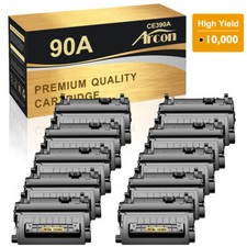 10PK CE390A 90A Toner Cartridge Compatible With HP Laserjet 600 M601n MFP M4555 picture