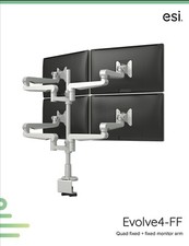 ESI EVOLVE4 - Multi Display 4 Monitor Mount - Brand New in Box picture