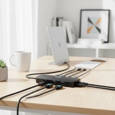 Selore USB C Docking Station: Triple 4K Monitor Support, 2 HDMI, Lightweight picture