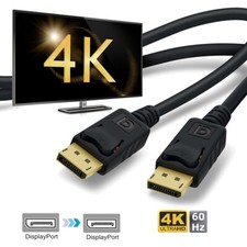 Premium Displayport M/M Cable v1.2 Display Port to DP Cord Male to Male 2K*4K AU picture