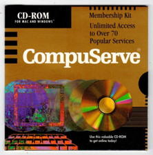 Vintage CompuServe cd-rom for Mac and Windows1995 New/Sealed picture