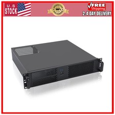 RackChoice 2U Micro ATX Rackmount Server Case Support ATX PS2 PSU 120mm Fan U... picture