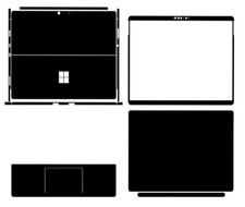 Carbon Vinyl Laptop Sticker Skin Decals Cover for Microsoft Surface Pro8 2021 picture