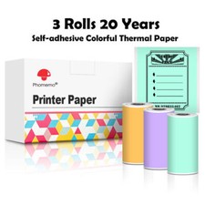Bluetooth Portable Mini Photo Printer Adhesive Thermal Paper Wireless Printing picture