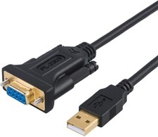 CableCreation USB to RS232 Adapter with PL2303 Chipset, 6.6FT / 2M, Black  picture