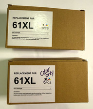 Prof Kolor Compatible HP 61XL Inkjet Ink Cartridges Black/Tri-Color 2PK picture