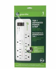 Greenlite TV+PC Energy-Saving Advanced Power Strip Surge Protector, 7 Outlets picture