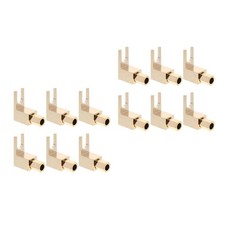Durable Copper Spade Banana Audio Plug Gold Connector for Theater Wire Setup picture