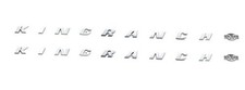 2pack King Ranch Emblems Side Fender Letter Kingranch Sticker Badge 3D Chrome picture