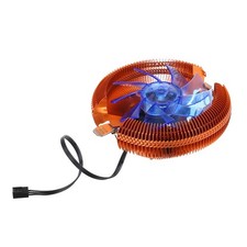 Cryo-PC Low-Profile Copper CPU Cooler Heatsink with Blue 90mm Fan for AMD Intel picture