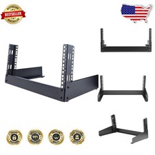 Mini 4U Computer Rack: 2-Post 19in Open Frame, Home/Office, Durable Steel Build picture