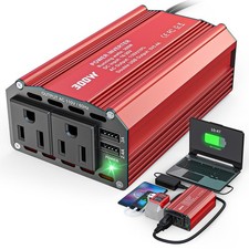 300W Power Inverter DC 18V to AC 110V Compatible with Milwaukee LIVOWALNY Bat... picture