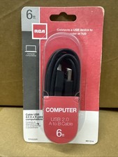 RCA Computer USB 2.0 A to B Cable 6-Feet (TPH520R) picture
