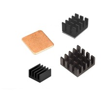 Easycargo Raspberry Pi 4 Heatsink Kit Aluminum + Copper + 3M Black (3pcs) picture
