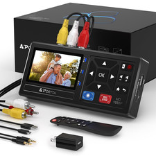 Portta VHS to Digital Converter, Video to Digital Recorder with Remote, Compatib picture