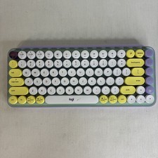 Logitech Keyboard YR0080 W/ Pop Keys - Purple Good *No DONGLE* picture