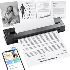 Portable Printer Thermal Bluetooth Mobile Inkless Printer for Travel/Office/Home picture