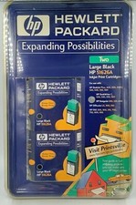 HP Hewlett Packard 51626A Set of 2 Large Inkjet Print Cartridges NIP Deskjet picture