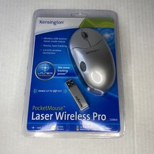 Kensington PocketMouse Laser Wireless Pro USB Mouse 72268US for PC & Mac Sealed picture