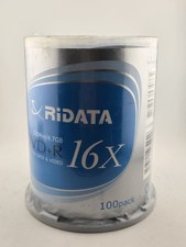 100 RIDATA Blank16X  DVD-R DVDR Branded Logo 4.7GB Recordable Media Disc 2x50pk picture