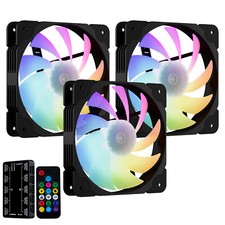 Vetroo SA-140 3-Pack 140mm ARGB & PWM LED PC Computer Case PC Cooling Fans picture