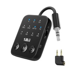SafeFly Dot2 Bluetooth 5.3 Transmitter Receiver for Airplane, TV picture