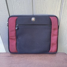 Swiss Gear Wenger Lunar Black And Red Tablet Sleeve Pouch Zipper Closure picture