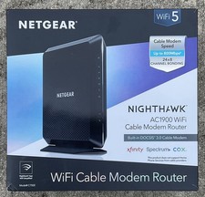 Nighthawk AC1900 Wi-fI Modem Router w/ DOCSIS 3.0 Cable Modem Barely Used picture